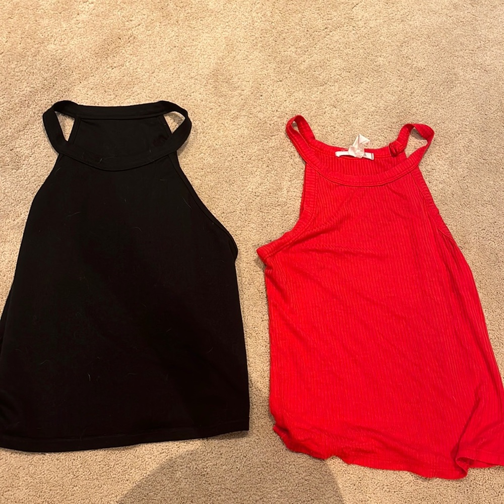 2 halter tops
